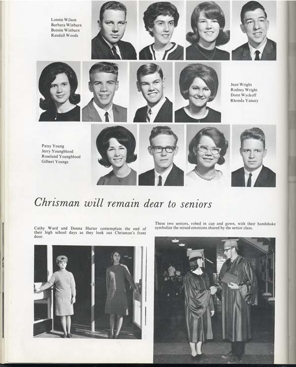 William Chrisman High School Class of 67 Senior Pictures