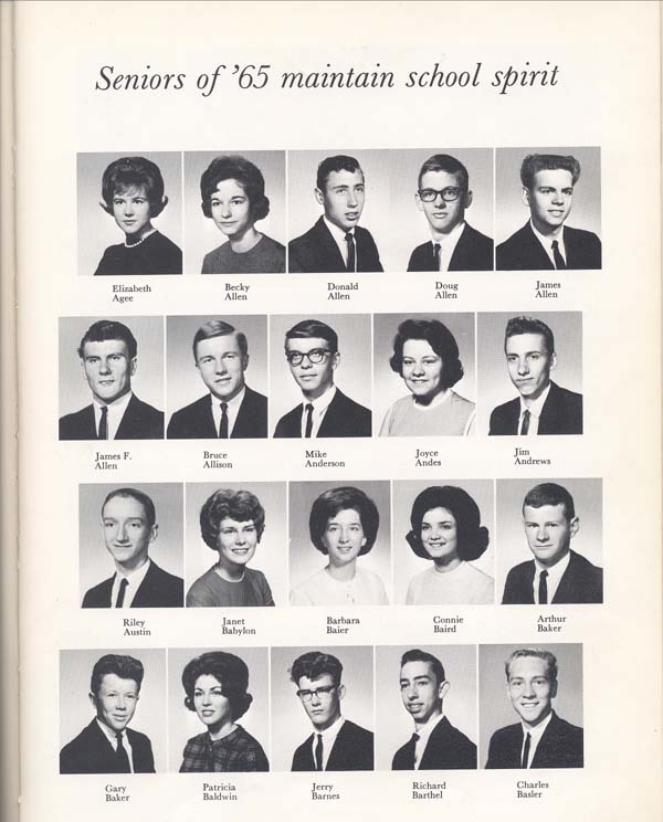 Truman High School Class of 65 Senior Pictures