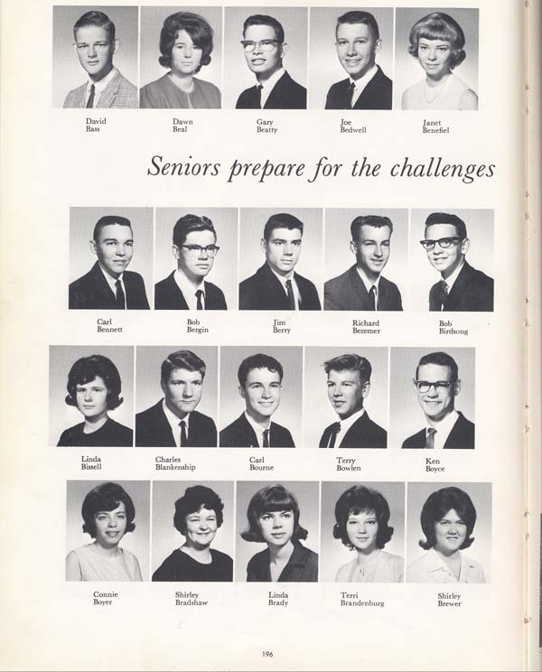 Truman High School Class of 65 Senior Pictures