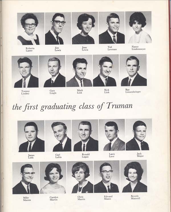 Truman High School Class of 65 Senior Pictures