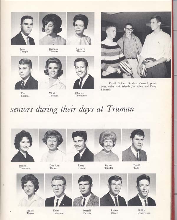 Truman High School Class of 65 Senior Pictures