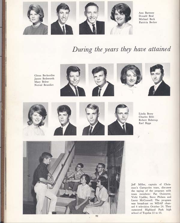 William Chrisman High School Class of 65 Senior Pictures