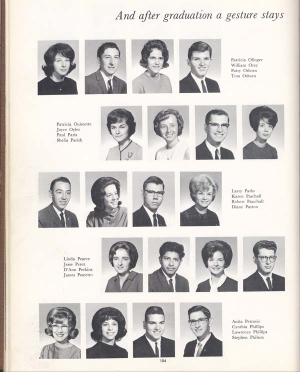 William Chrisman High School Class of 65 Senior Pictures